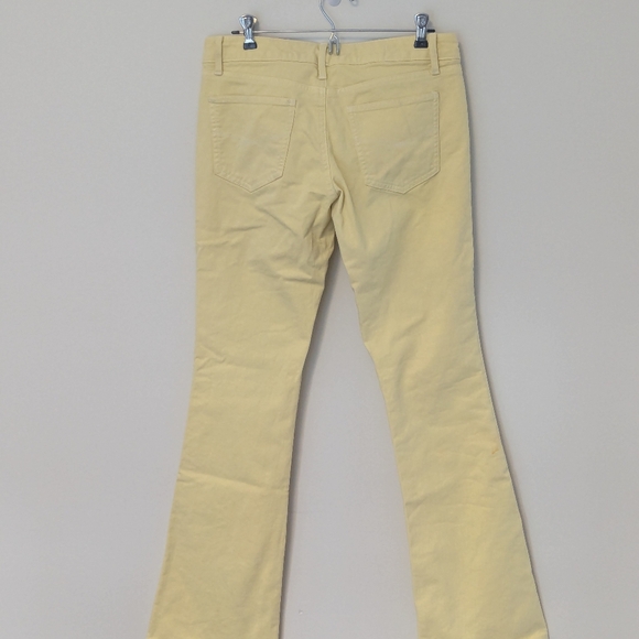 NWT Urban Renewal Urban Outfitters Remade Overdyed Y2K Flared Jean Yellow 4R/27 - Picture 4 of 6